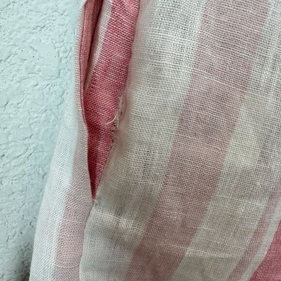 NWT Parker Sage Pink Striped 100% Linen High Waisted Shorts - Size 2 - Picture 5 of 9